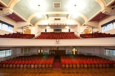 The view from the stage in the Main Hall at Grimsby Central Hall